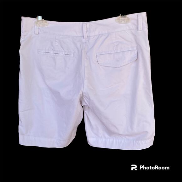 Dockers Golf Shorts White Flat Front 5 Pockets Womens 4 Stretch Cotton Poly - Picture 2 of 7